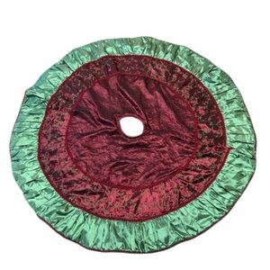 Stratford Home Christamas Tree Skirt Holiday Embroidered 52”